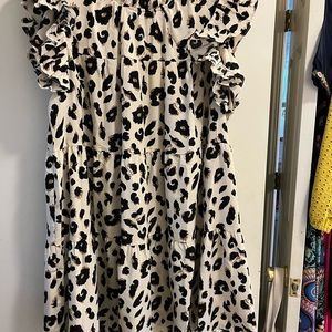 New casual dress 2x tan brown black